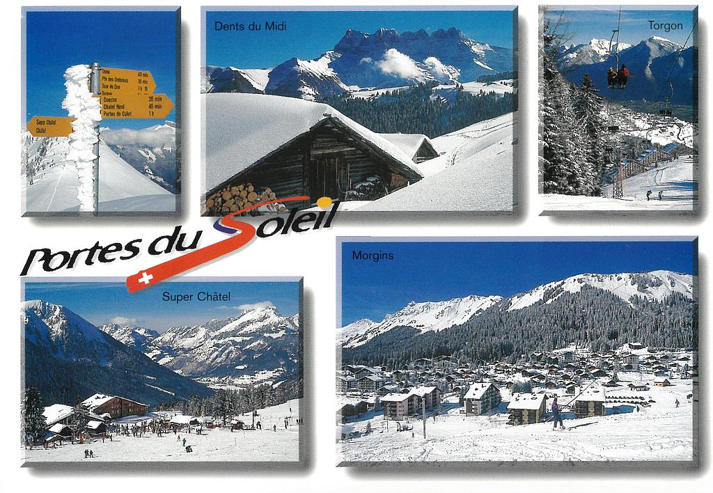 [CP 205144] Postcards 20620 w Portes du Soleil (Morgins, Torgon, Dent-du-Midi, Super-Châtel)