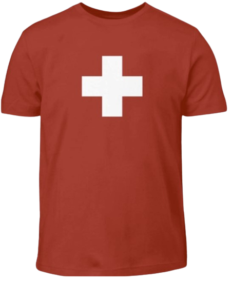 T-Shirt &quot;croix suisse&quot; (taille S)