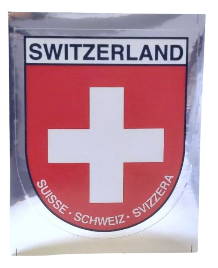 Autocollant écusson suisse