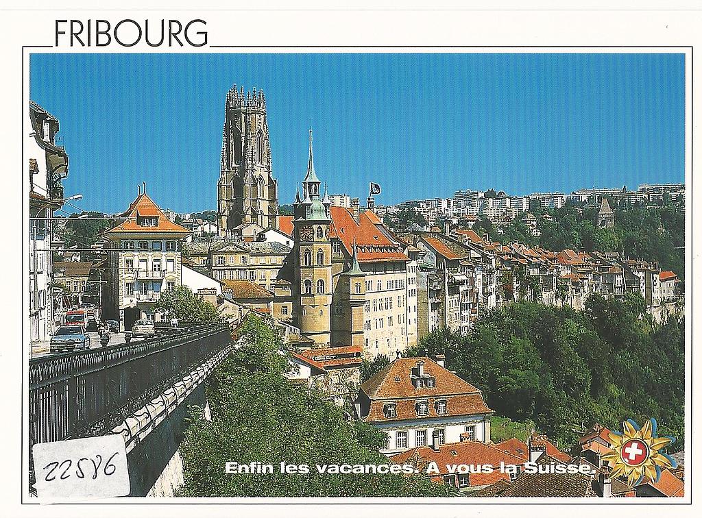 [CP 206060] Postcards 22586 Fribourg vieille ville