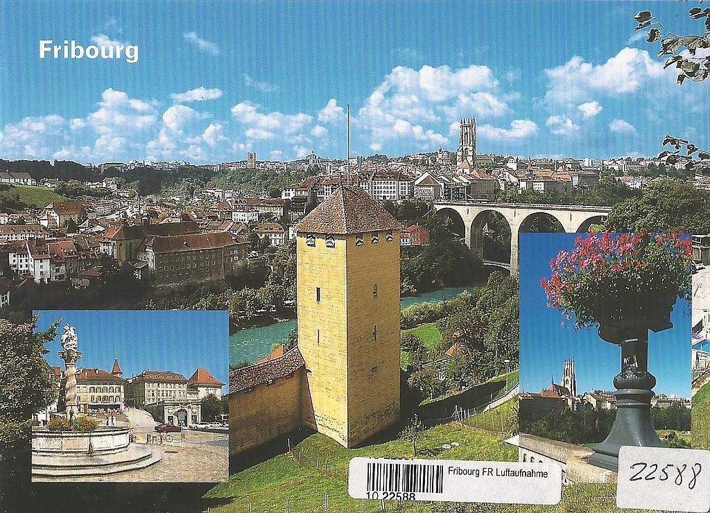 [CP 206020] Postcards 22588 Fribourg
