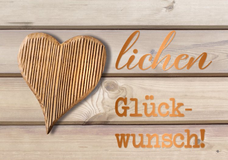 Karte Glückwünsche