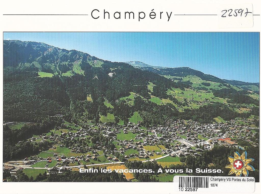[CP 204898] Postcards 22597 Champéry (Enfin les vacances)