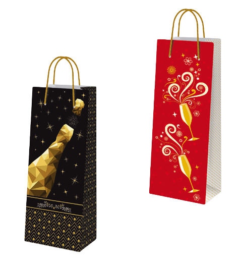 Sacs-cadeaux pour bouteille Fr. 3.90/pce x10 (UV) noël