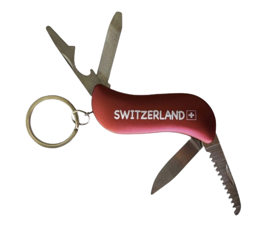 Schlüsselanhänger Messer &quot;Switzerland&quot;