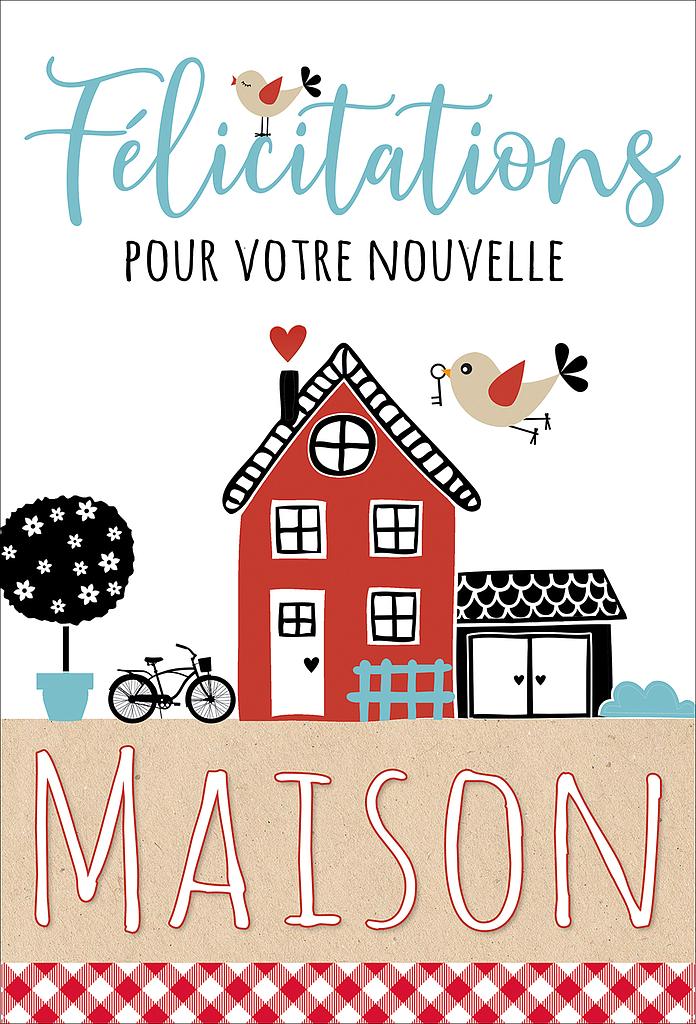 Carte Félicitations pour votre nouvelle maison