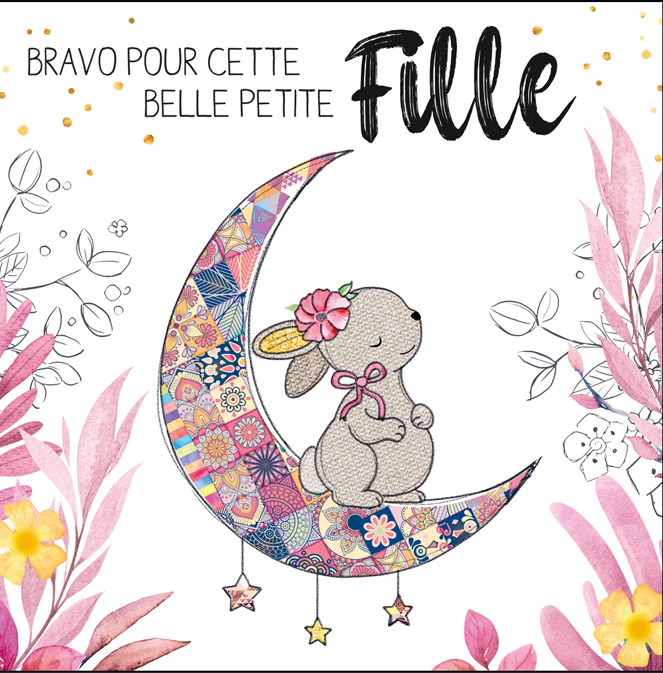 Carte Naissance Fille