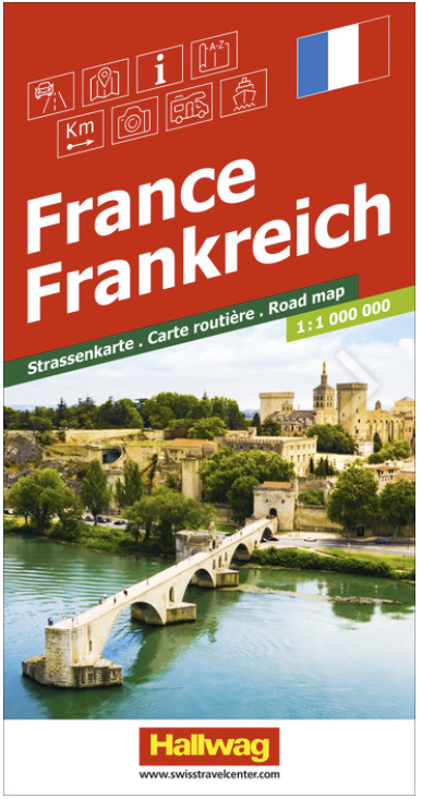 Carte routière France 1:1000'000