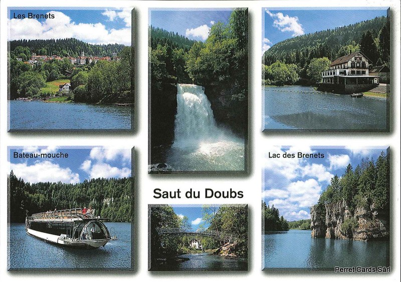 [CP 209373] Postcards 23872 Saut du Doubs et Lac des Brenets