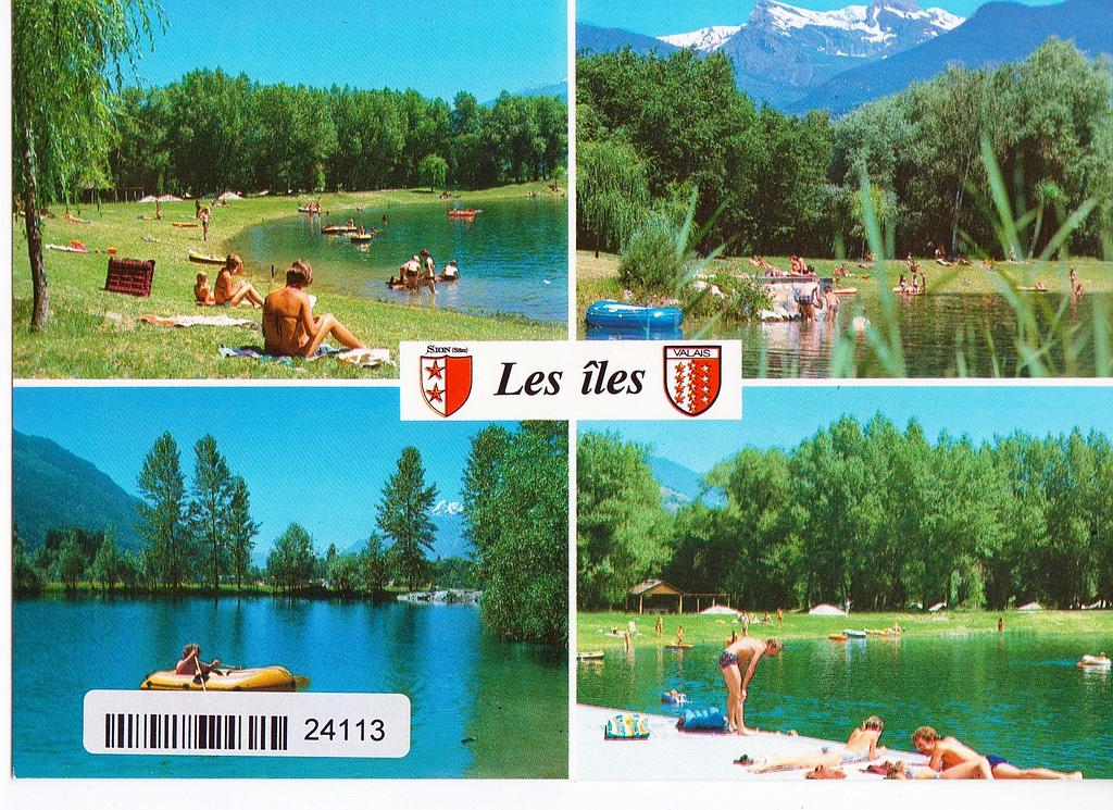 [CP 204222] Postcards 24113 Sion Camping des Iles
