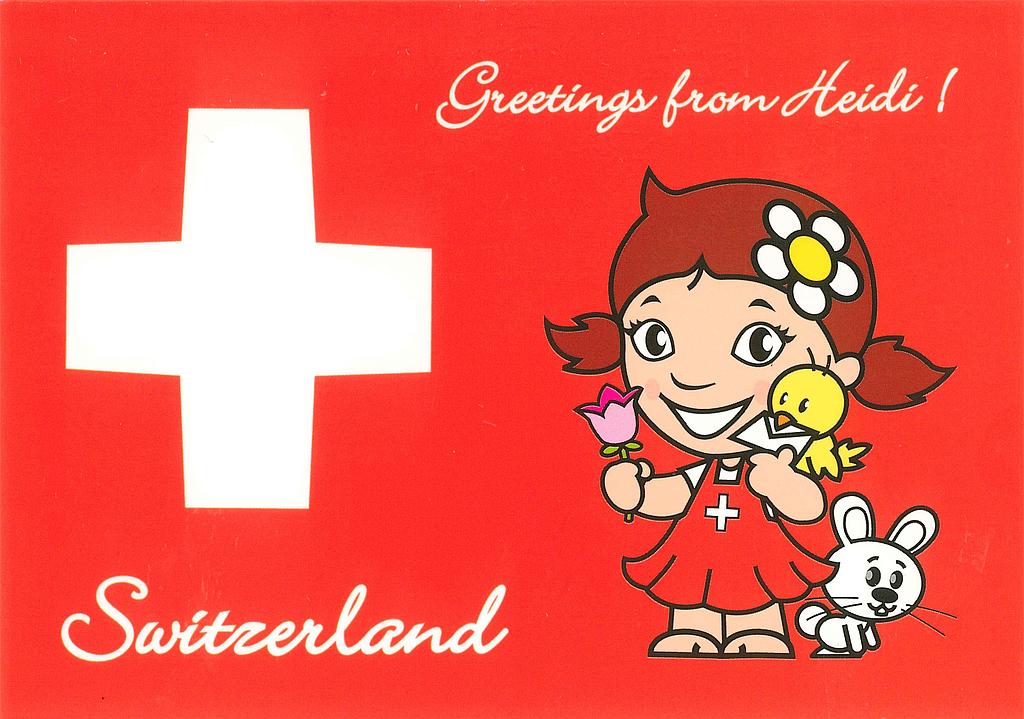 [CP 206685] Postcards 24599 Greetings from Heidi Switzerland