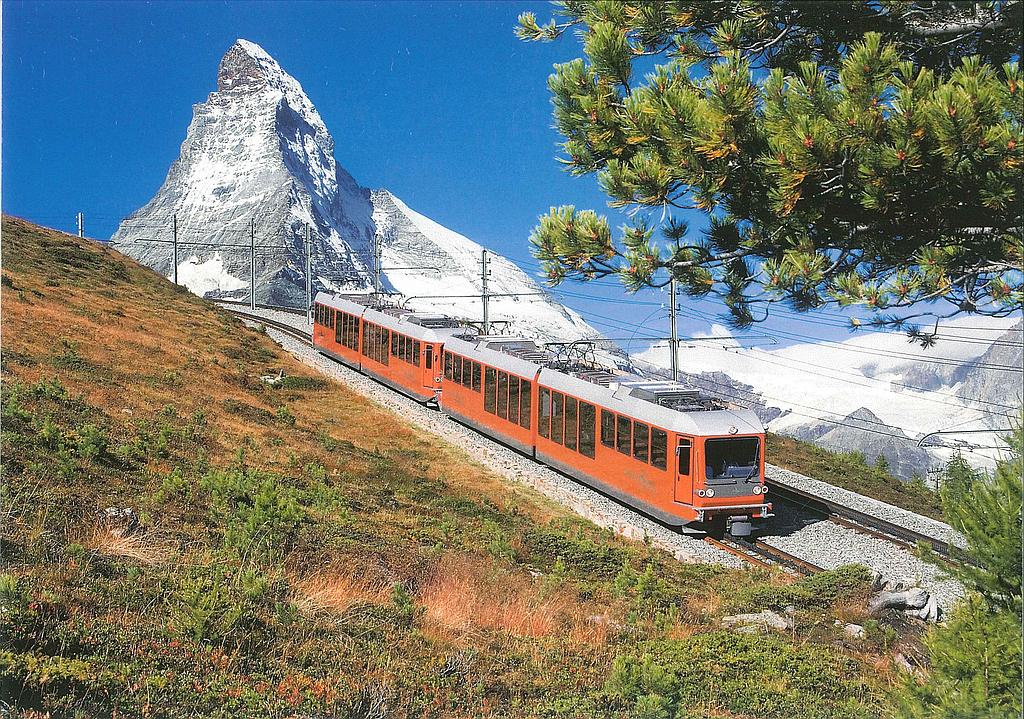 [CP 205195] Postcards 25448 Zermatt (Gornergrat-Bahn bei Riffelalp, Matterhorn)
