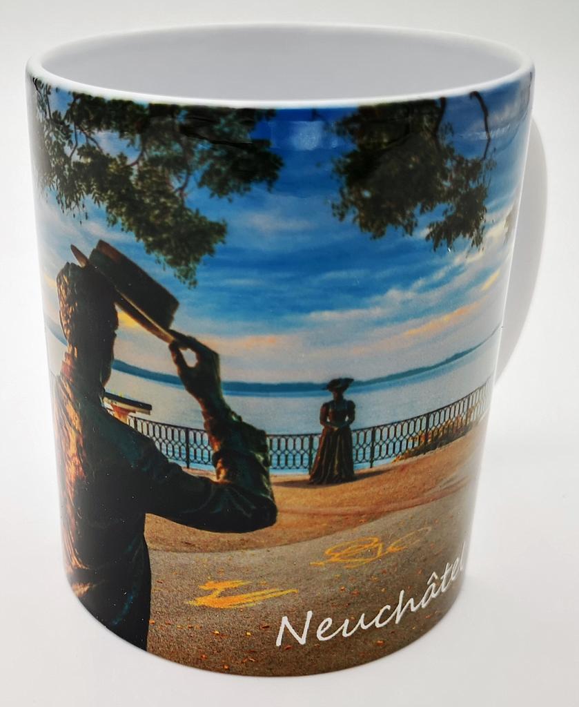 Tasse Neuchâtel mit Text