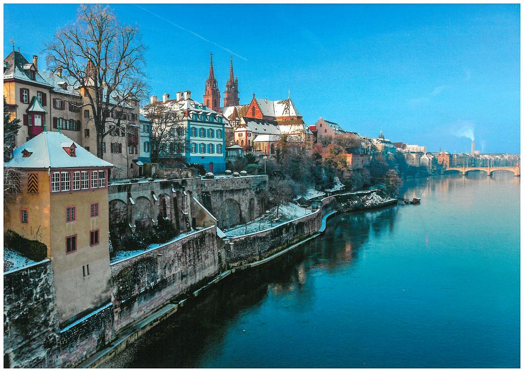 [CP 208524] Postcards 27958 w Basel (Rhein, Münster)