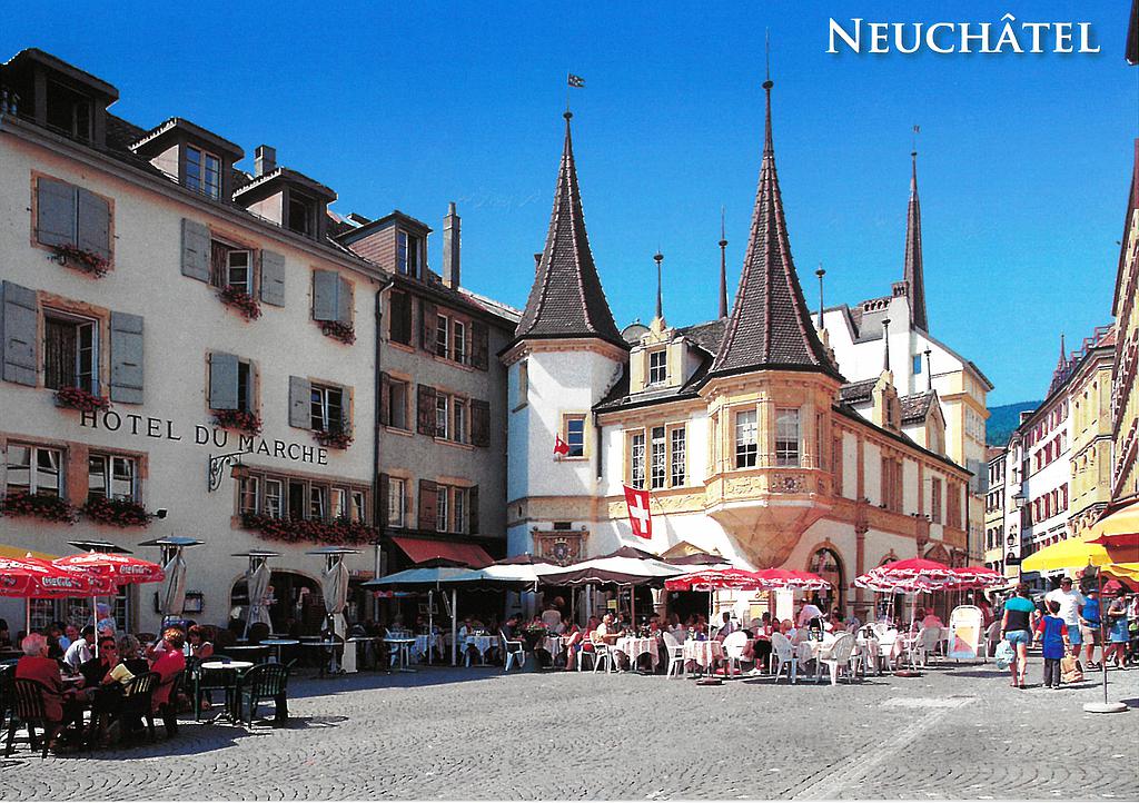 [CP 202993] Postcards 28951 Neuchâtel, Place des Halles