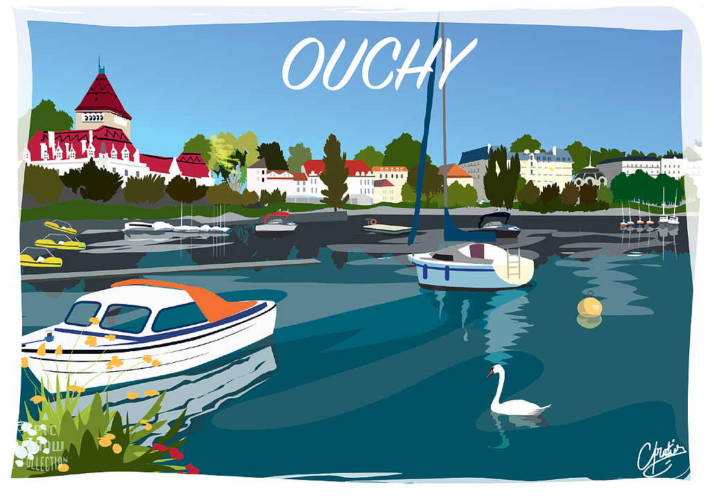 [CP VD125] Postcards Ouchy