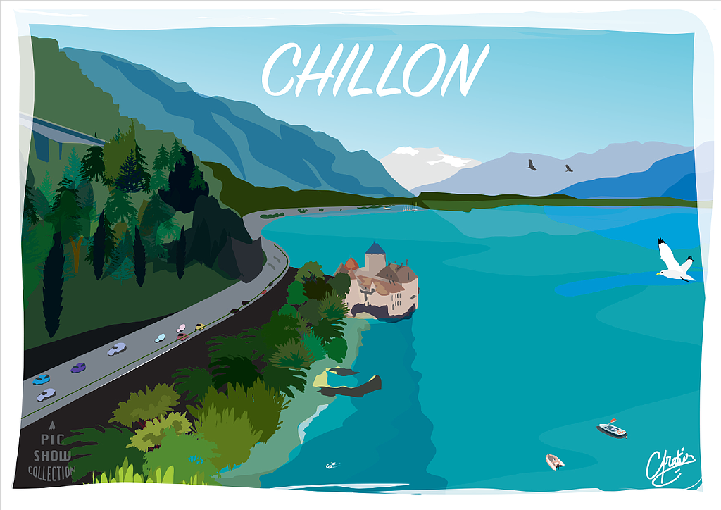 [CP VD112] Postcards Château de Chillon