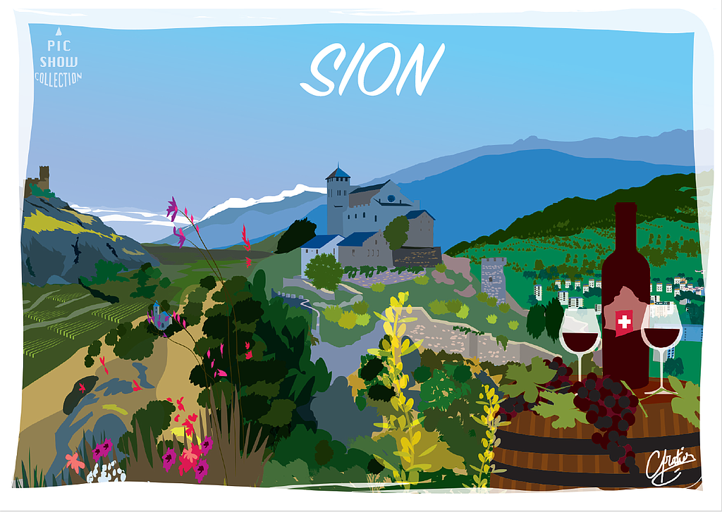 [CP VS117] Postcards Sion