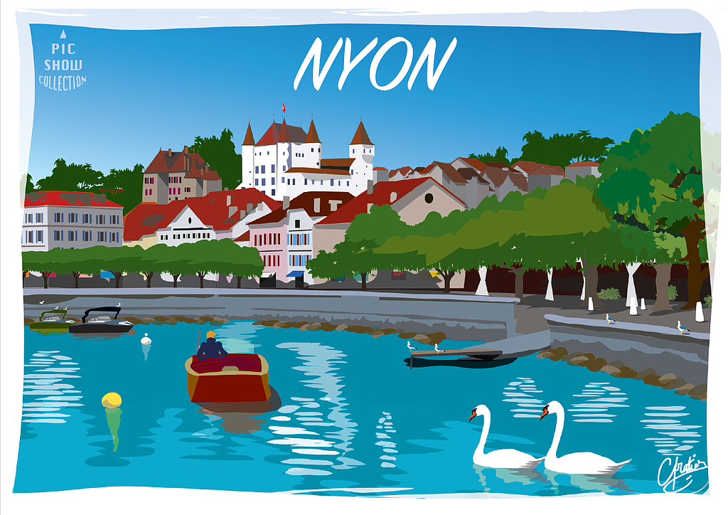 [CP VD124] Postcards Nyon