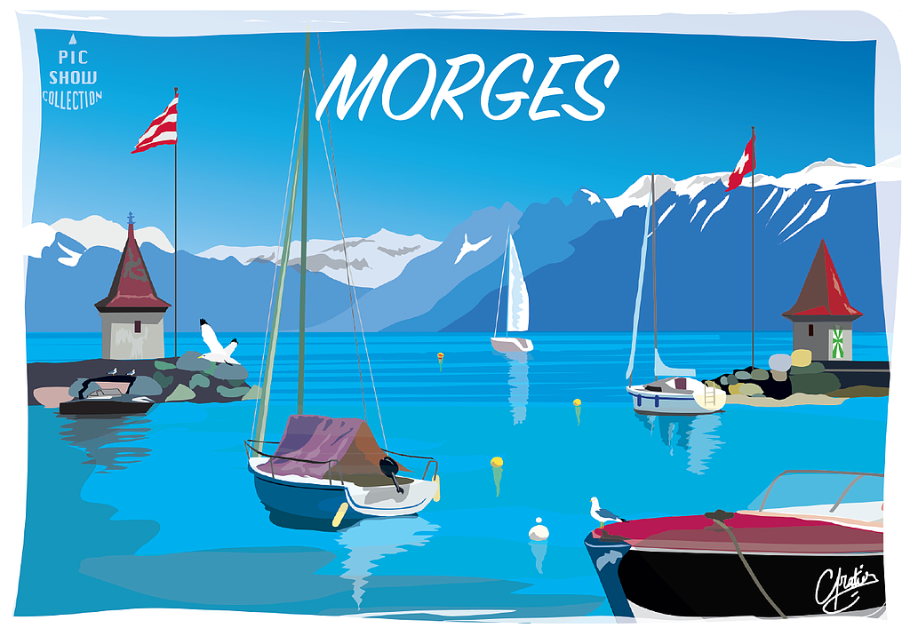 [CP VD127] Postcards Morges