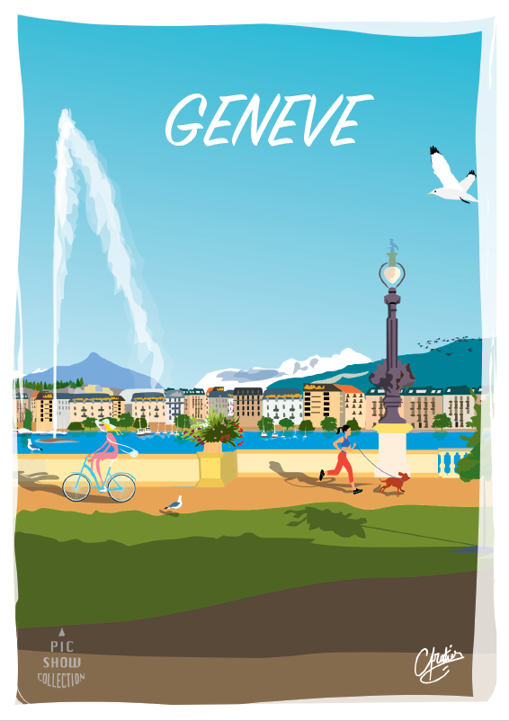 [CP GE129] Postcards Genève