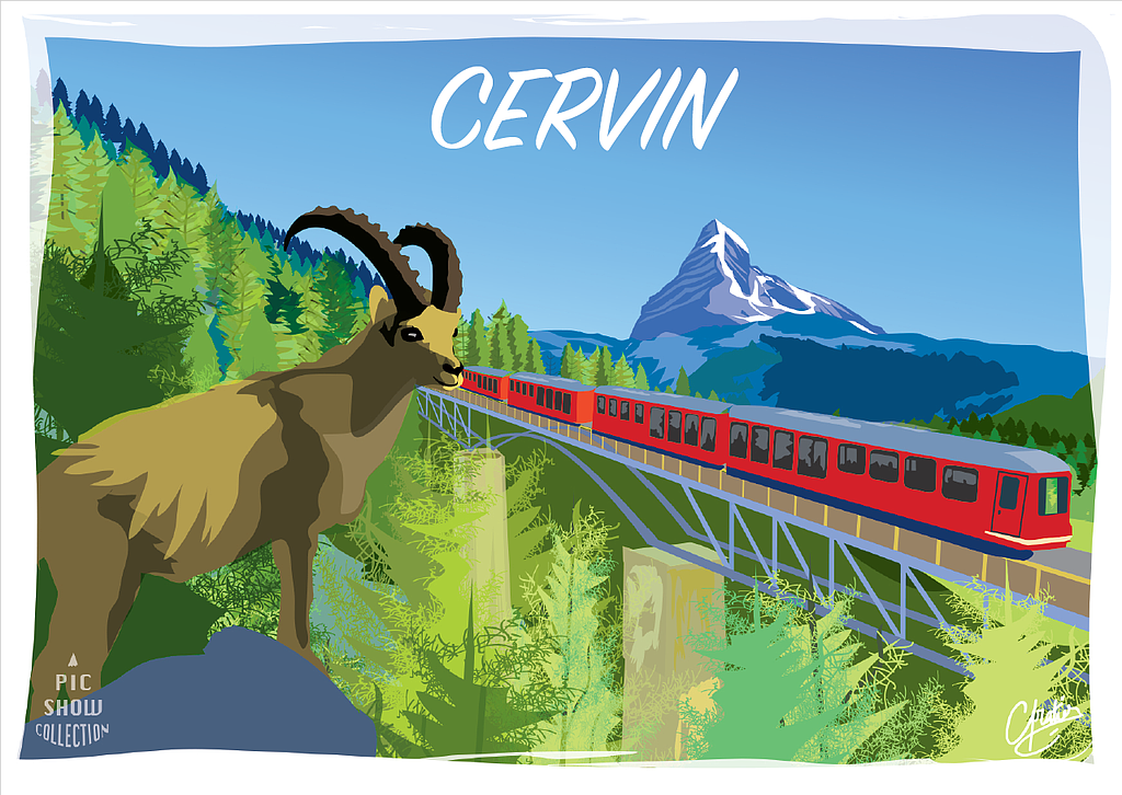 Postcards "Cervin" (Matterhorn)