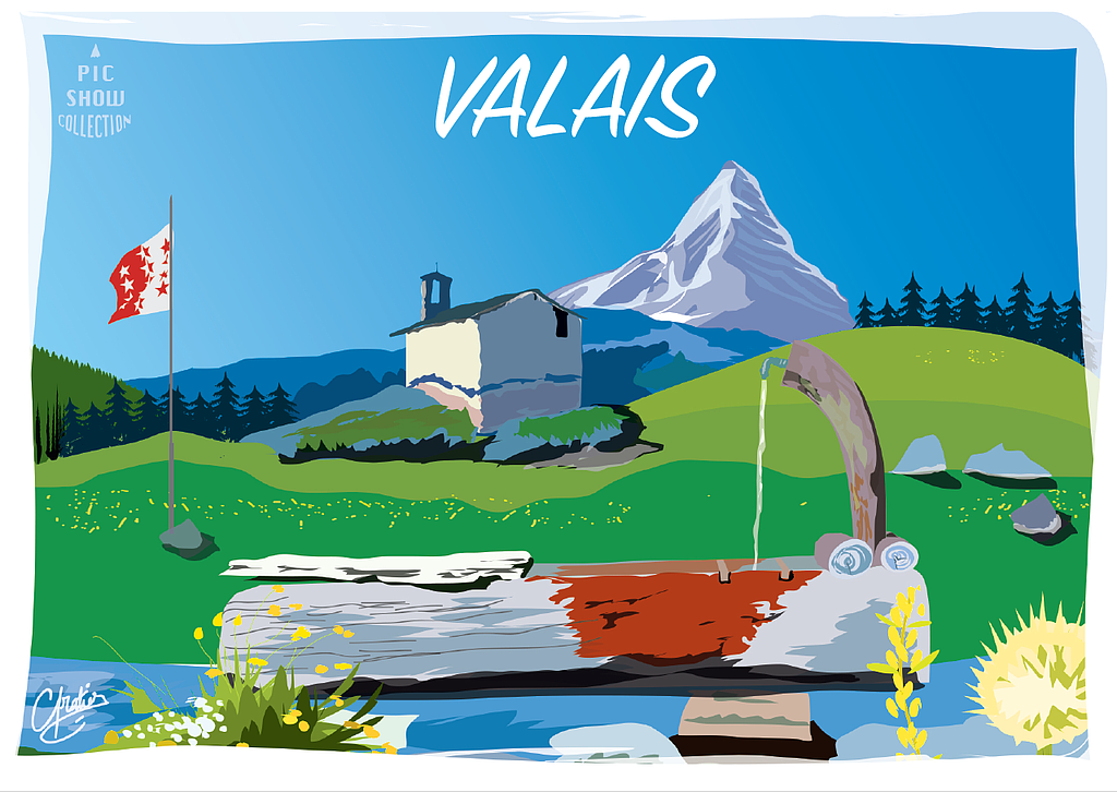 [CP VS119] Postcards Valais