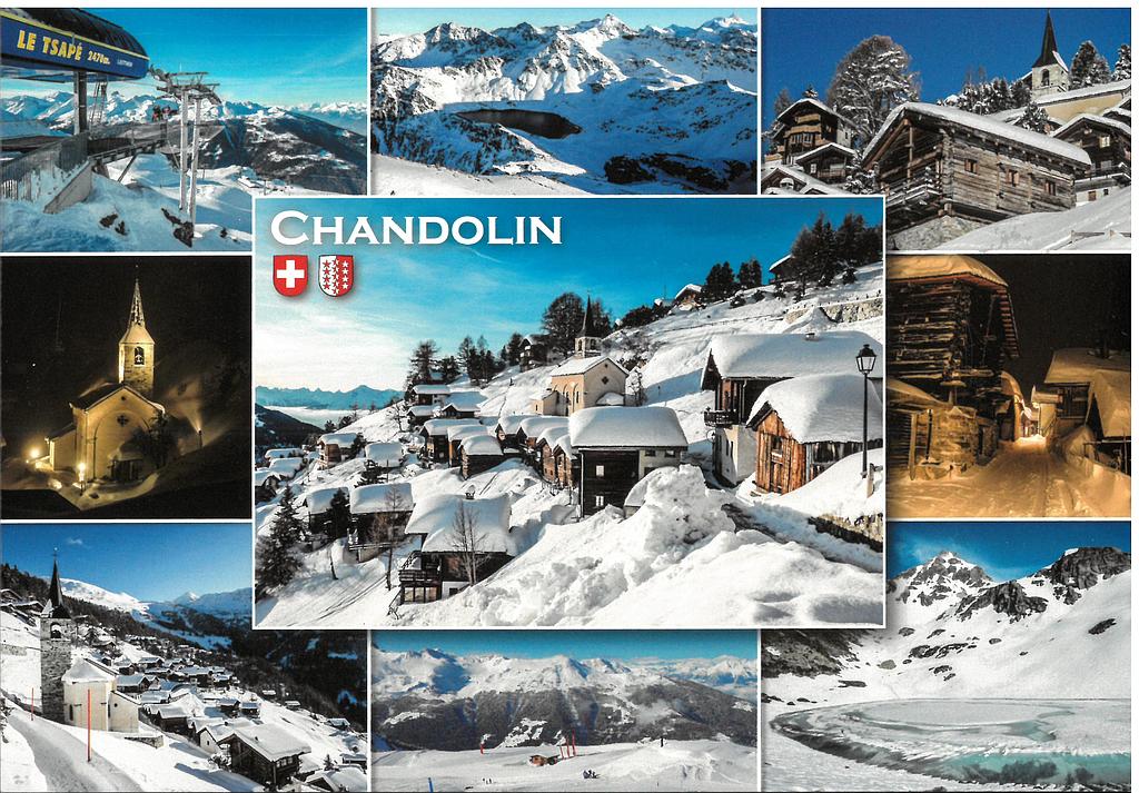 [CP 204528] Postcards 29558w Chandolin VS