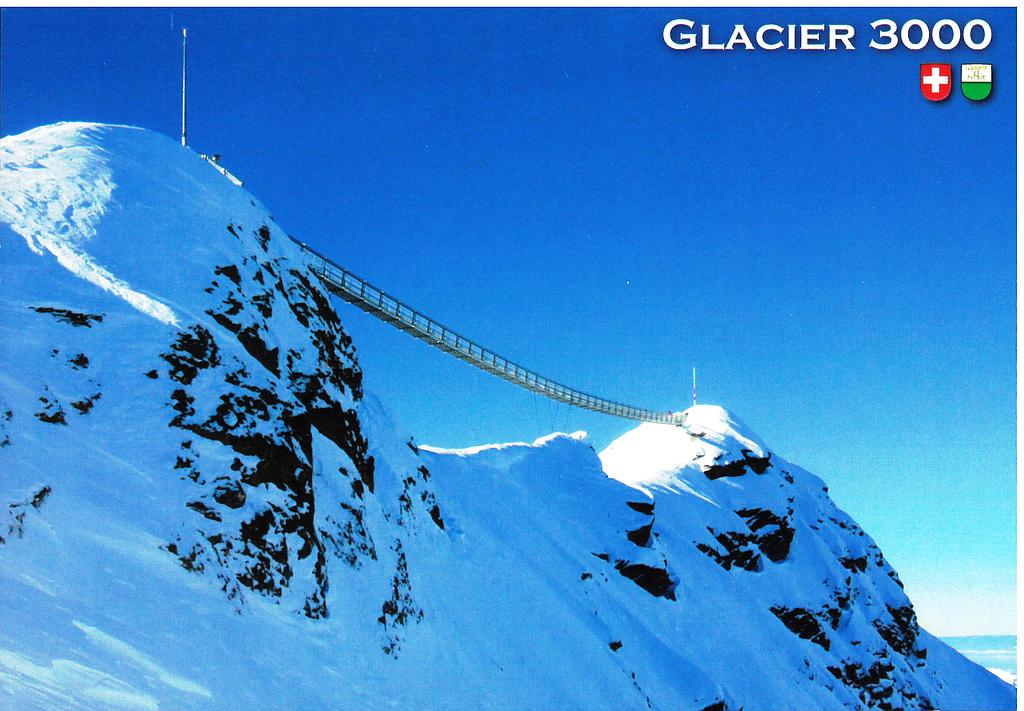 [CP 203396] Postcards 29563w Glacier 3000, Peak walk