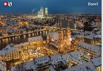 [CP 208237] Postcards 29701w Basel by night (Bâle)