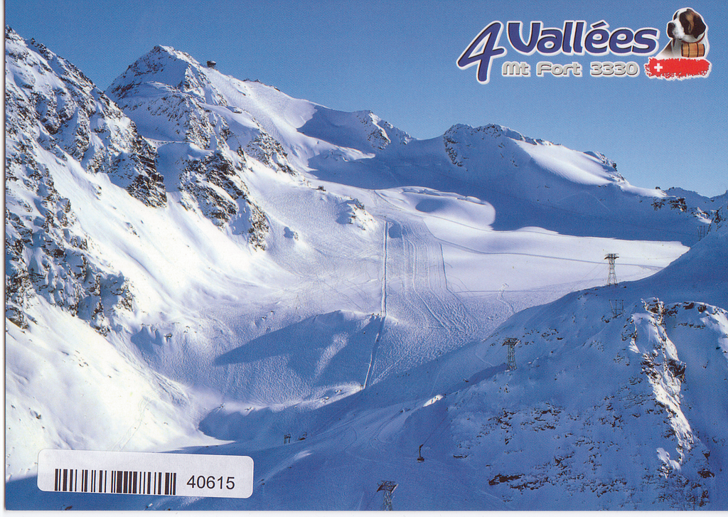 [CP 206375] Postcards 40615 w Mont Fort, 4 Vallées
