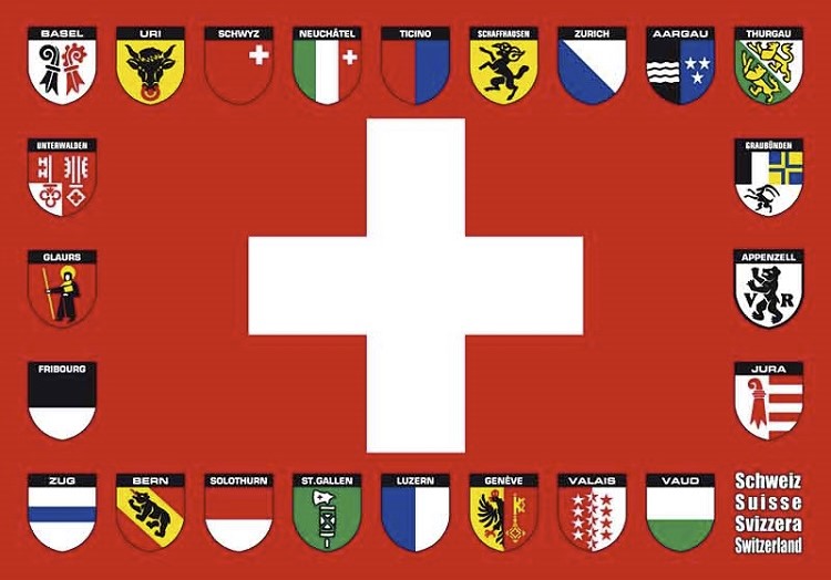 [CP CR8359] Postcards 8359 Kantone Schweiz