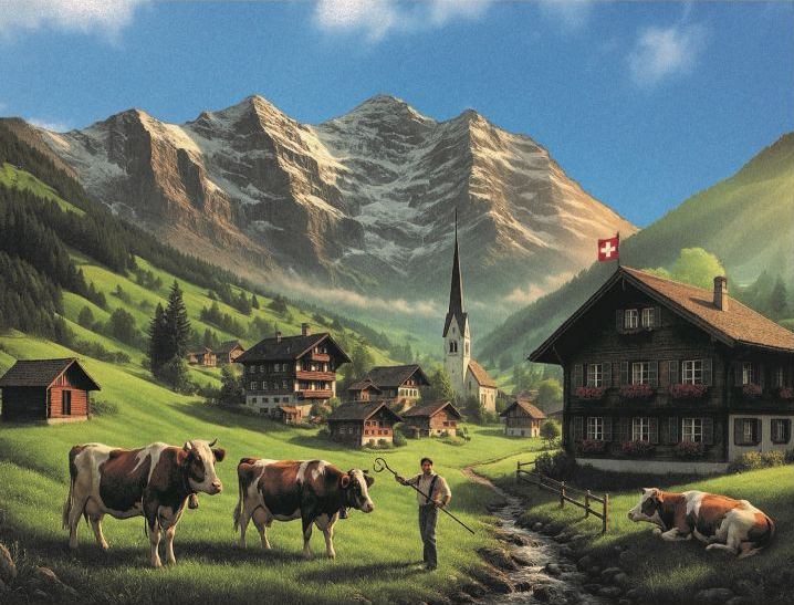 Postcards 8800 Schweizer Landschaft
