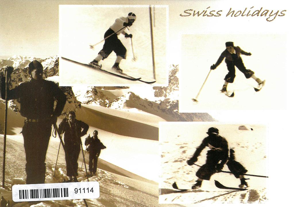 [CP 206623] Postcards 91114 w Swiss holidays/schwarz-weiss