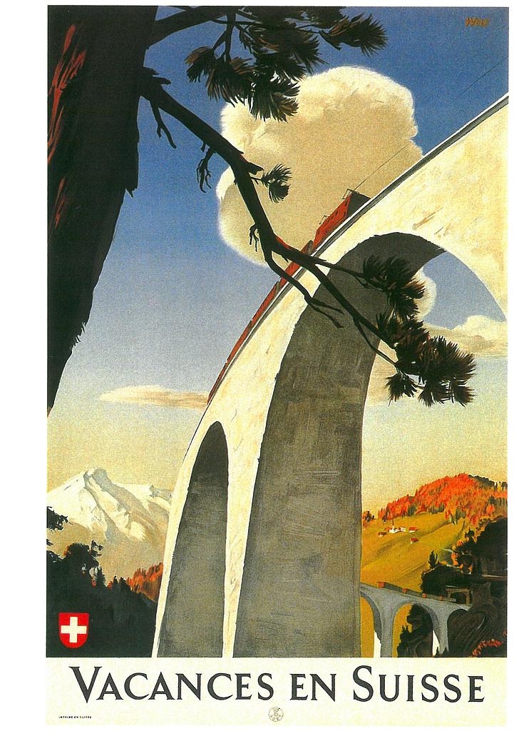 [CP 206745] Postcards A6 Litho 01925 Affiche Vacances en Suisse