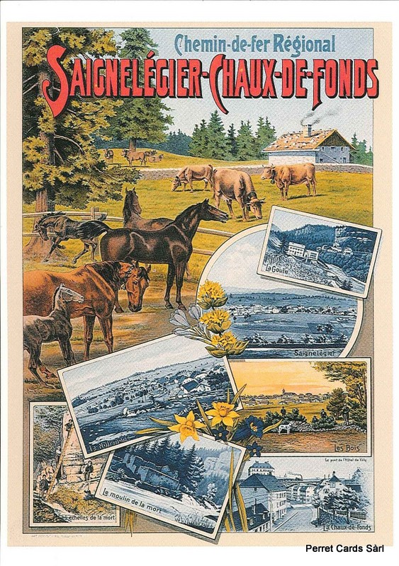 [CP 203009] Postcards A6 Litho 02013 Saignelégier La Chaux-de-Fonds