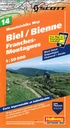 Mountainbike Map 1:50'000 Biel/Bienne MTB14