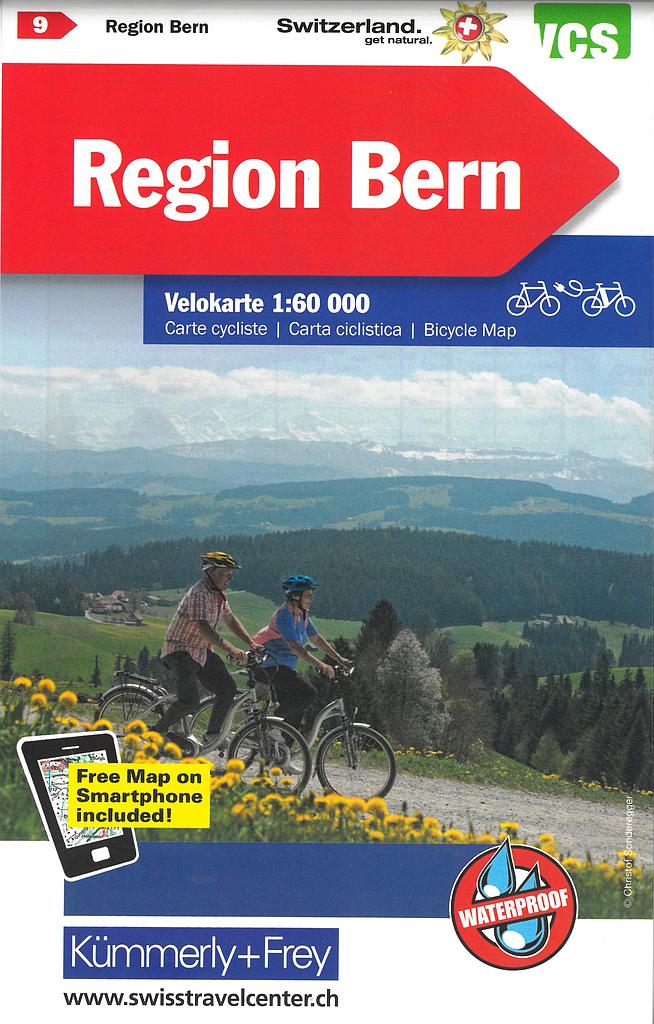 Velokarte 1:60'000 Bern VK09