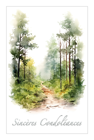 [#DL 2-3991-F] Carte Deuil