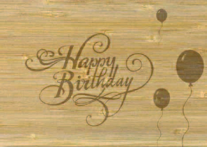 Postcards Bambus Happy Birthday