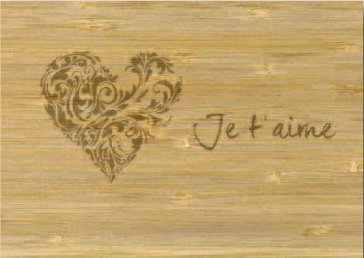 [BZ19953252] Postcards Bambou Je t'aime 28633