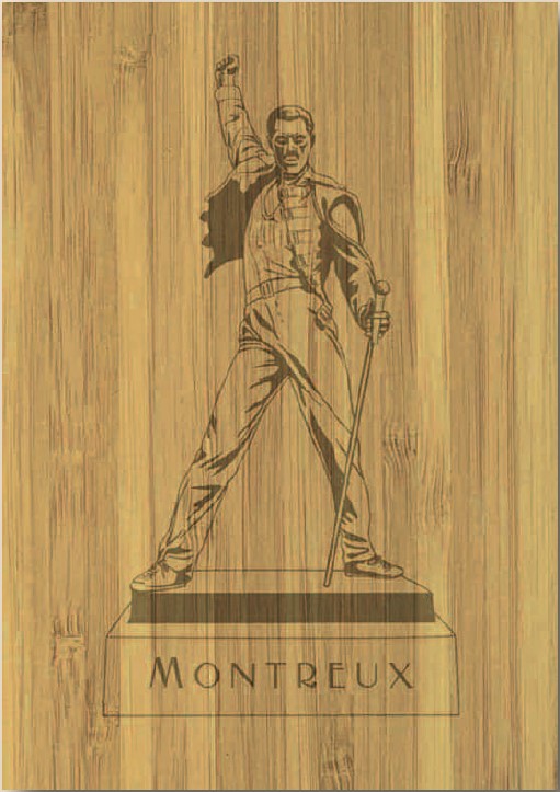 [BZ19008938] Postcards Bambus 27823  Montreux - Statue Freddie Mercury 