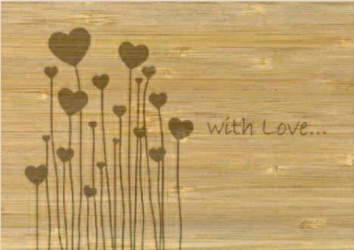 [BZ19953254] Postcards Bambou With love 28634