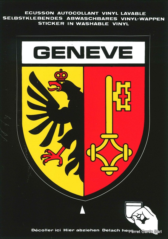 [CP 203794] Postcards SK 202 Stickers Genève