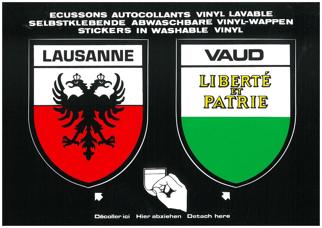 [CP 203688] Postcards SK 219 Sticker Lausanne + Vaud