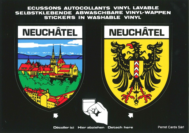 [CP 203015] Postcards SK 237 Stickers Neuchâtel