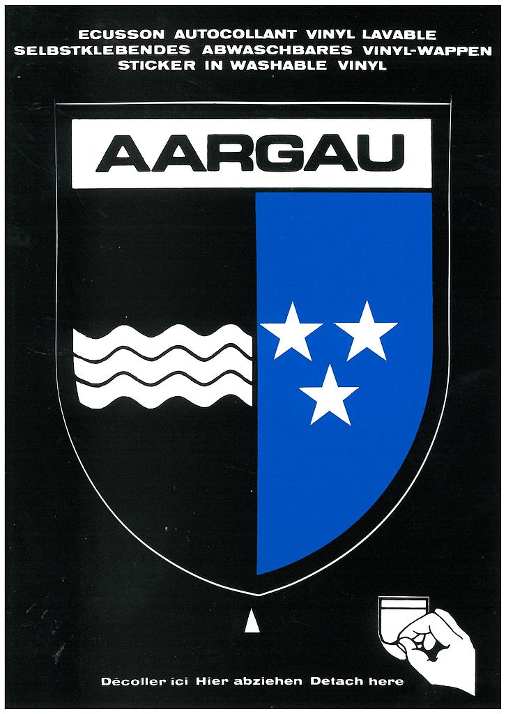 [CP 206252] Postcards SK 264 Stickers AARGAU