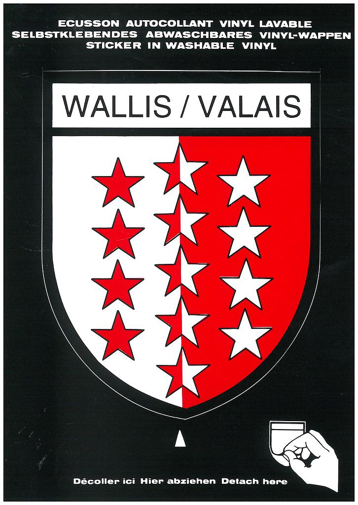 [CP 205279] Postcards SK 268 Stickers WALLIS/VALAIS