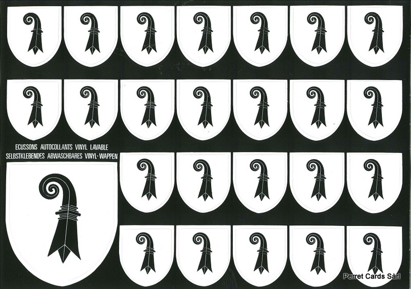 [CP 208375] Postcards SK 278 Stickers Basel-Stadt