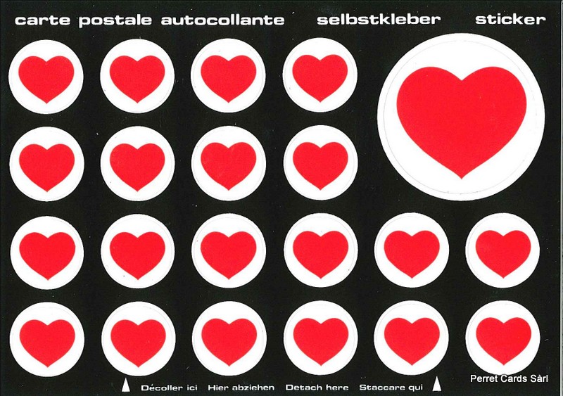 [CP 206812] Postcards SK 283 Stickers HERZEN